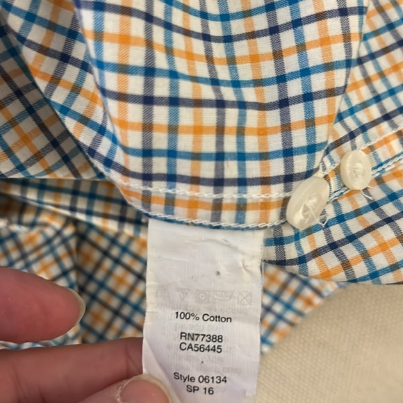 J Crew Men's Slim Fit Checked Long-sleeve Button Down Shirt - Small - Non-Iron - Picture 5 of 6